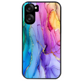 Coque noire taperso pour OnePlus Nord CE5 avec motif marbre tie dye protection antichoc personnalisée