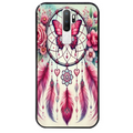 Coque noire taperso pour OPPO A5 A9 2020 avec motif dreamcatcher et papillon protection antichoc personnalisée
