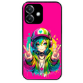 Coque noire taperso pour OPPO A40 avec motif anime manga et tag protection antichoc personnalisée