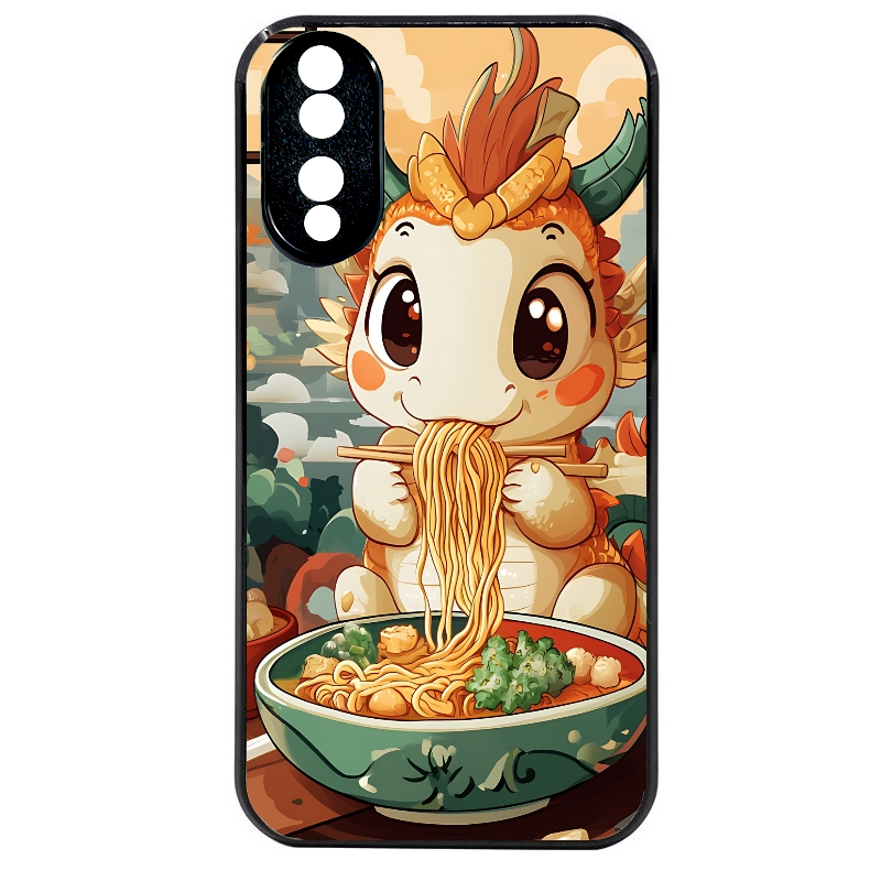 Coque noire taperso pour Honor 70 LITE 90 et LITE avec motif dragon ramen 3 protection antichoc personnalisée
