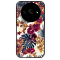 Coque noire taperso pour Redmi A3 avec motif jungle couleurs d'automne protection antichoc personnalisée