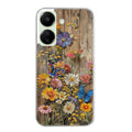 Coque taperso pour POCO C65 4G avec motif bois et papillon 1 protection antichoc personnalisée