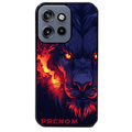 Coque noire taperso pour Moto Edge 60 et Neo Fusion Pro avec motif lion anime protection antichoc personnalisée