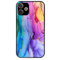 Coque noire taperso pour OPPO A5 PRO 4G et 5G avec motif marbre tie dye protection antichoc personnalisée