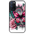 Coque noire taperso pour OPPO Reno 8 LITE avec motif papillon rose protection antichoc personnalisée