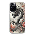 Coque taperso pour Redmi Note 11 4G PRO 5G 11S avec motif dragon japan protection antichoc personnalisée