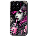 Coque noire taperso pour Honor 70 LITE 90 et LITE avec motif anime et gothic boba protection antichoc personnalisée