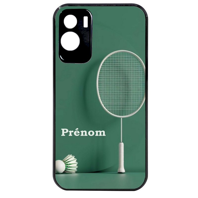 Coque noire taperso pour Honor 70 LITE 90 et LITE avec motif badminton sport personnalise protection antichoc personnalisée