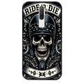 Coque noire taperso pour OPPO A5 A9 2020 avec motif mort motard protection antichoc personnalisée