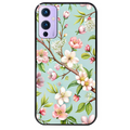 Coque noire taperso pour OnePlus 9 et 9 PRO avec motif fleur de printemps protection antichoc personnalisée