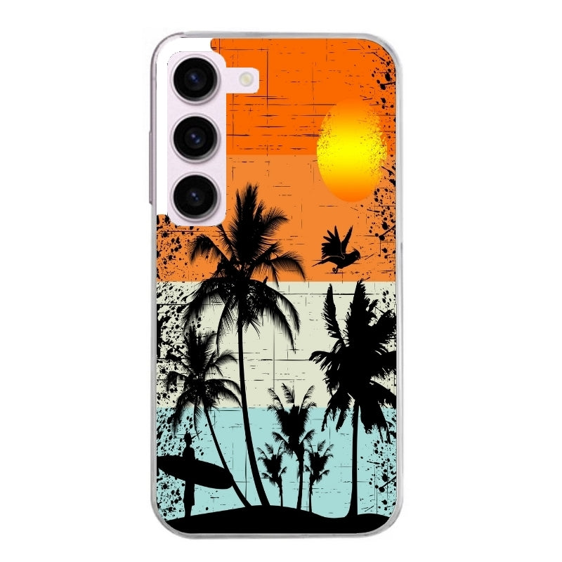 Coque taperso pour Galaxy A13 4G et 5G A23 A53 avec motif hawai sun protection antichoc personnalisée