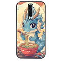 Coque noire taperso pour OPPO Reno 2 et 2Z avec motif dragon ramen 2 protection antichoc personnalisée