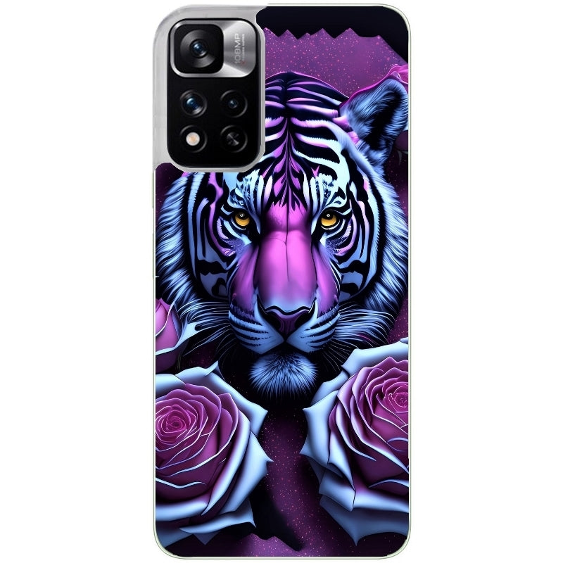 Coque taperso pour Redmi Note 10 4G 5G PRO 10S avec motif tigre uv style manga protection antichoc personnalisée
