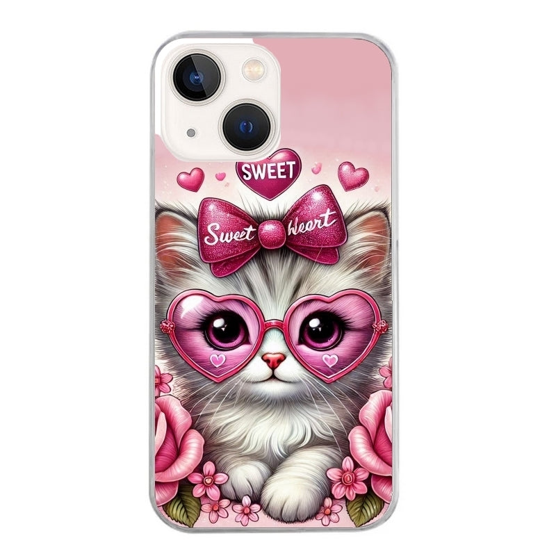 Coque taperso pour Iphone 11 et PRO PRO MAX avec motif chat lunettes protection antichoc personnalisée