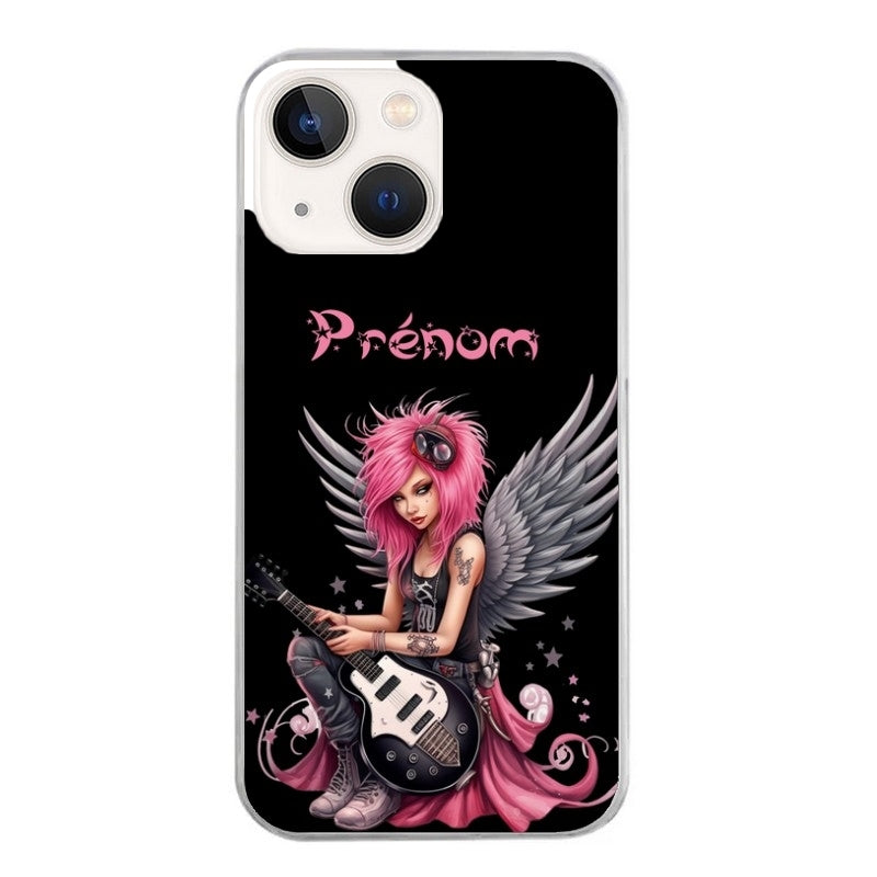 Coque taperso pour Iphone 14 et PRO PLUS PRO MAX avec motif fee rock personnalisee protection antichoc personnalisée