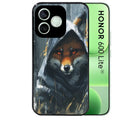 Coque noire pour Honor 600 LITE avec motif renard fox des bois protection antichoc personnalisée