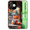 Coque noire pour Honor 600 LITE avec motif renard et fox anime protection antichoc personnalisée