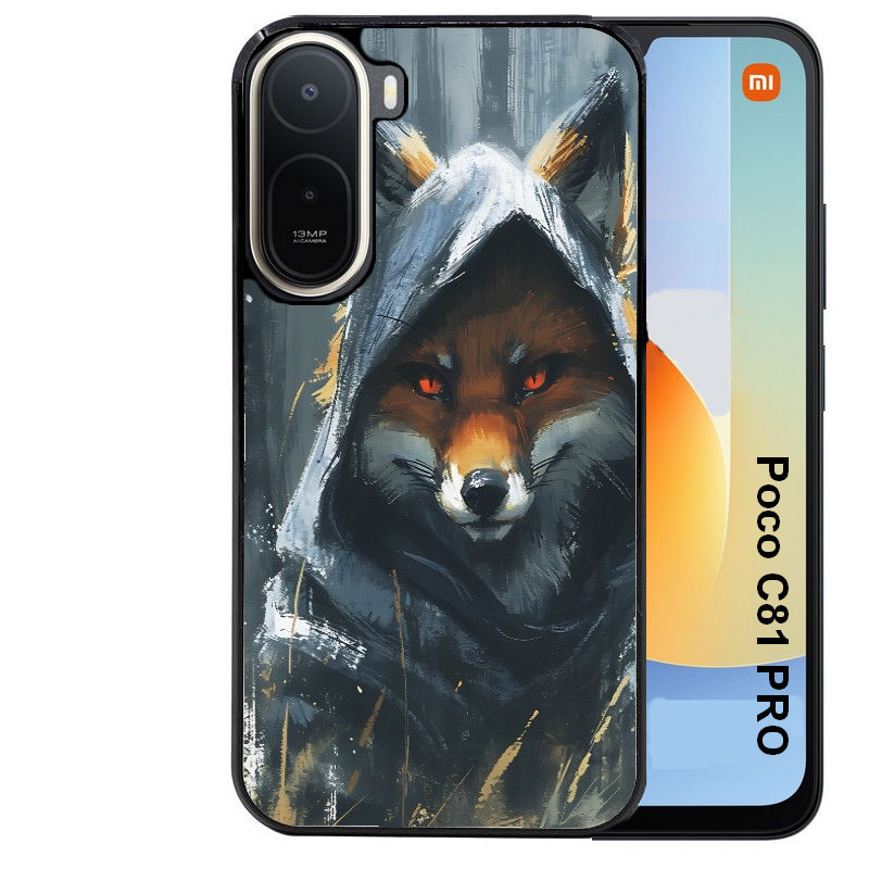 Coque pour POCO C81 PRO renard fox des bois