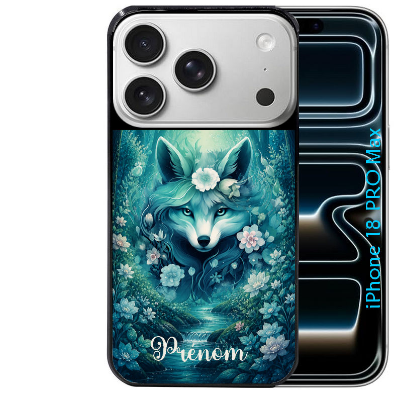 Coque pour Iphone 18 / PRO / PRO MAX / 18E personnalisée renard fox foret
