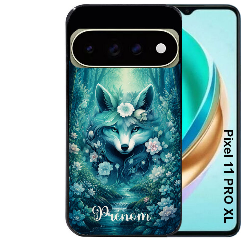 Coque pour Pixel 10 / 11 / PRO / XL personnalisée renard fox foret