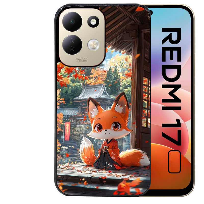 Coque pour Redmi 17 et 17C 4G 5G renard et fox anime