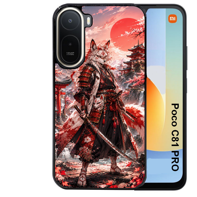 Coque pour POCO C81 PRO renard et fox manga
