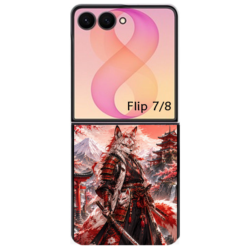 Coque pour Z FLIP 6 7 8 renard et fox manga