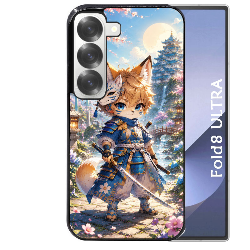 Coque pour Z Fold 8 / ULTRA renard et fox samourai