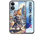 Coque pour Redmi Note 17 et PRO 4G 5G Max renard et fox samourai