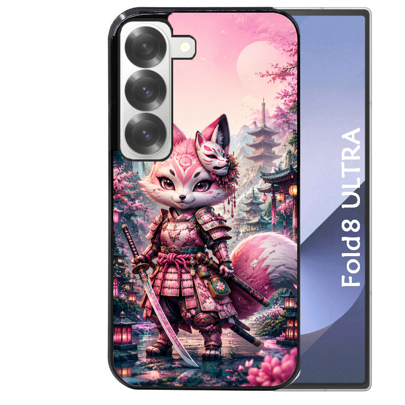 Coque pour Z Fold 8 / ULTRA renard samourai girl