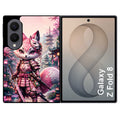 Coque pour Z FOLD 8 renard samourai girl