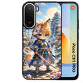 Coque pour POCO C81 PRO renard et fox samourai