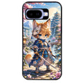 Coque pour Pixel 8A 9A 10A renard et fox samourai