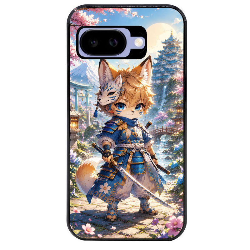 Coque pour Pixel 8A 9A 10A renard et fox samourai