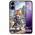 Coque pour Oppo A6 A6 A6K renard et fox samourai
