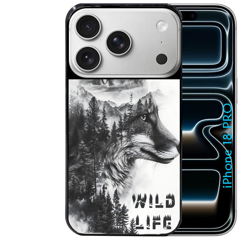 Coque pour Iphone 18 / PRO / PRO MAX / 18E renard fox wild