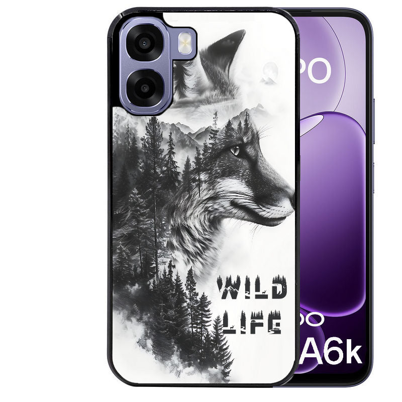 Coque pour Oppo A6 A6 A6K renard fox wild