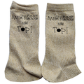 Chaussettes paillettes doré motif maitresse au top