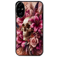 Coque noire taperso pour Honor 200 et Lite Pro Smart avec motif tete de mort skull plume protection antichoc personnalisée