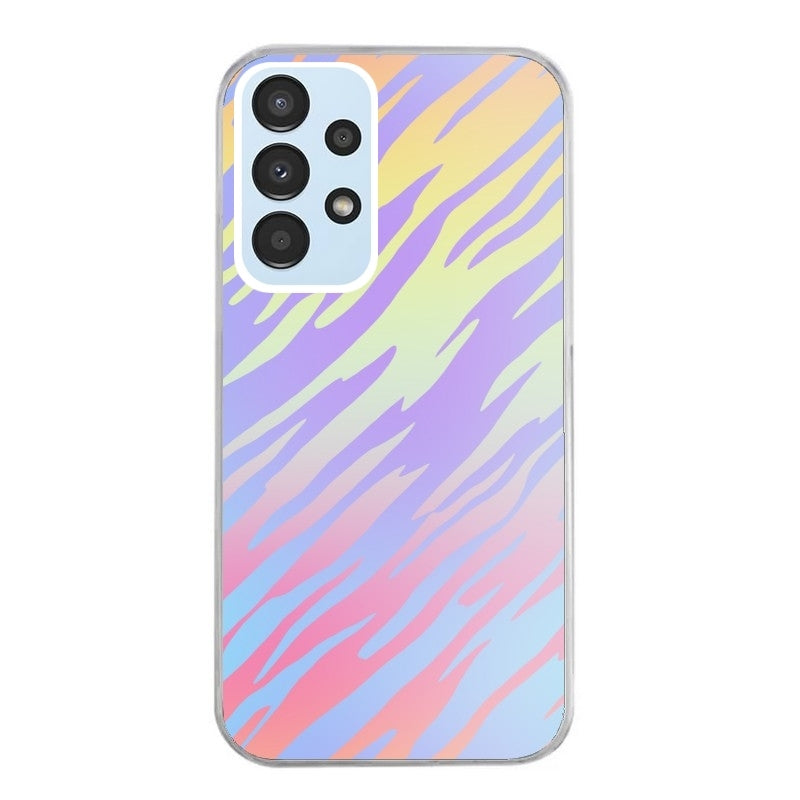 Coque taperso pour Galaxy A13 4G et 5G A23 A53 avec motif zebre pastel protection antichoc personnalisée