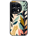 Coque noire taperso pour OnePlus 11 et 12 avec motif vintage et fleur protection antichoc personnalisée