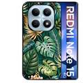Coque noire taperso pour Redmi Note 15 et PRO PLUS 4G 5G avec motif jungle dore protection antichoc personnalisée