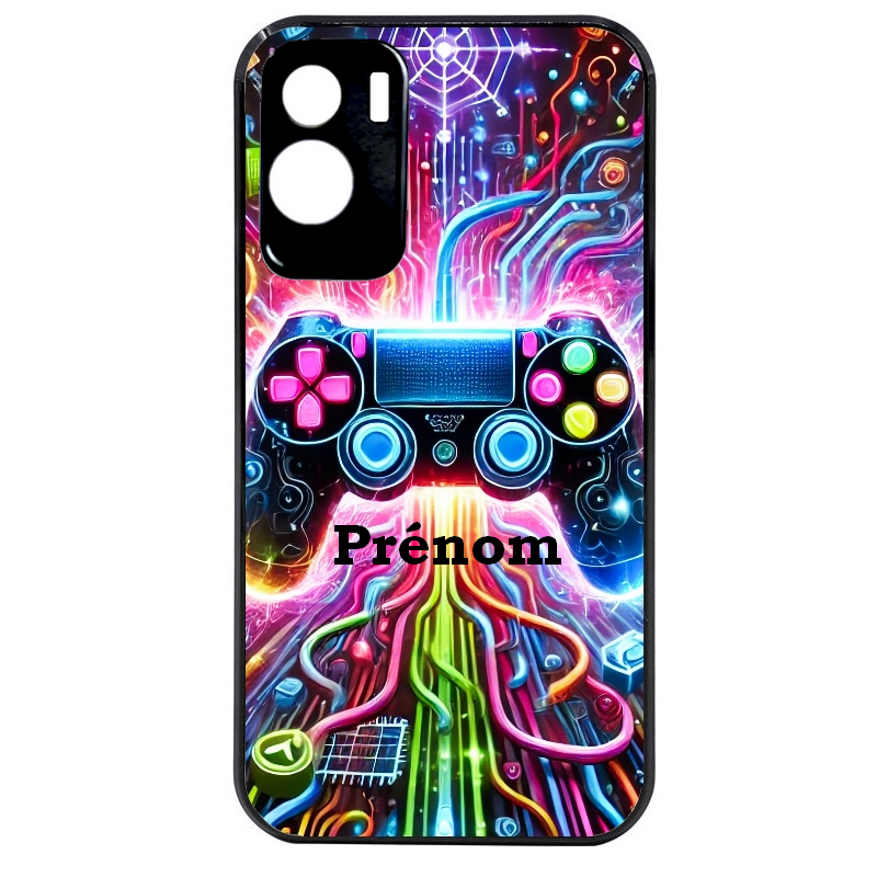 Coque noire taperso pour Honor 70 LITE 90 et LITE avec motif gamer electro personnalisee protection antichoc personnalisée
