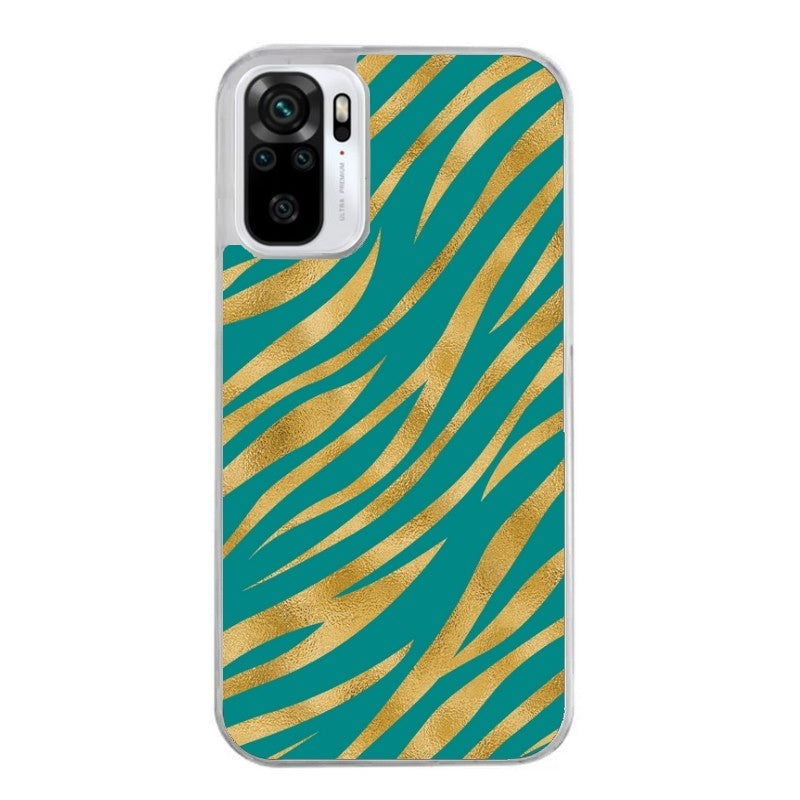 Coque taperso pour Redmi Note 10 4G 5G PRO 10S avec motif zebre vert protection antichoc personnalisée