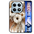 Coque noire taperso pour Redmi Note 15 et PRO PLUS 4G 5G avec motif dreamcatcher marguerite protection antichoc personnalisée