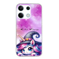 Coque taperso pour POCO M6 PRO 4G avec motif licorne magic avec prenom protection antichoc personnalisée