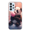 Coque taperso pour Galaxy A13 4G et 5G A23 A53 avec motif panda bonbon protection antichoc personnalisée