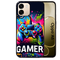 Coque noire taperso pour OPPO A6 A6X 4G et 5G avec motif gamer protection antichoc personnalisée
