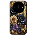 Coque noire taperso pour Redmi A3 avec motif papillon gothic protection antichoc personnalisée