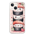 Coque taperso pour Iphone 14 et PRO PLUS PRO MAX avec motif sushi kawai anime protection antichoc personnalisée